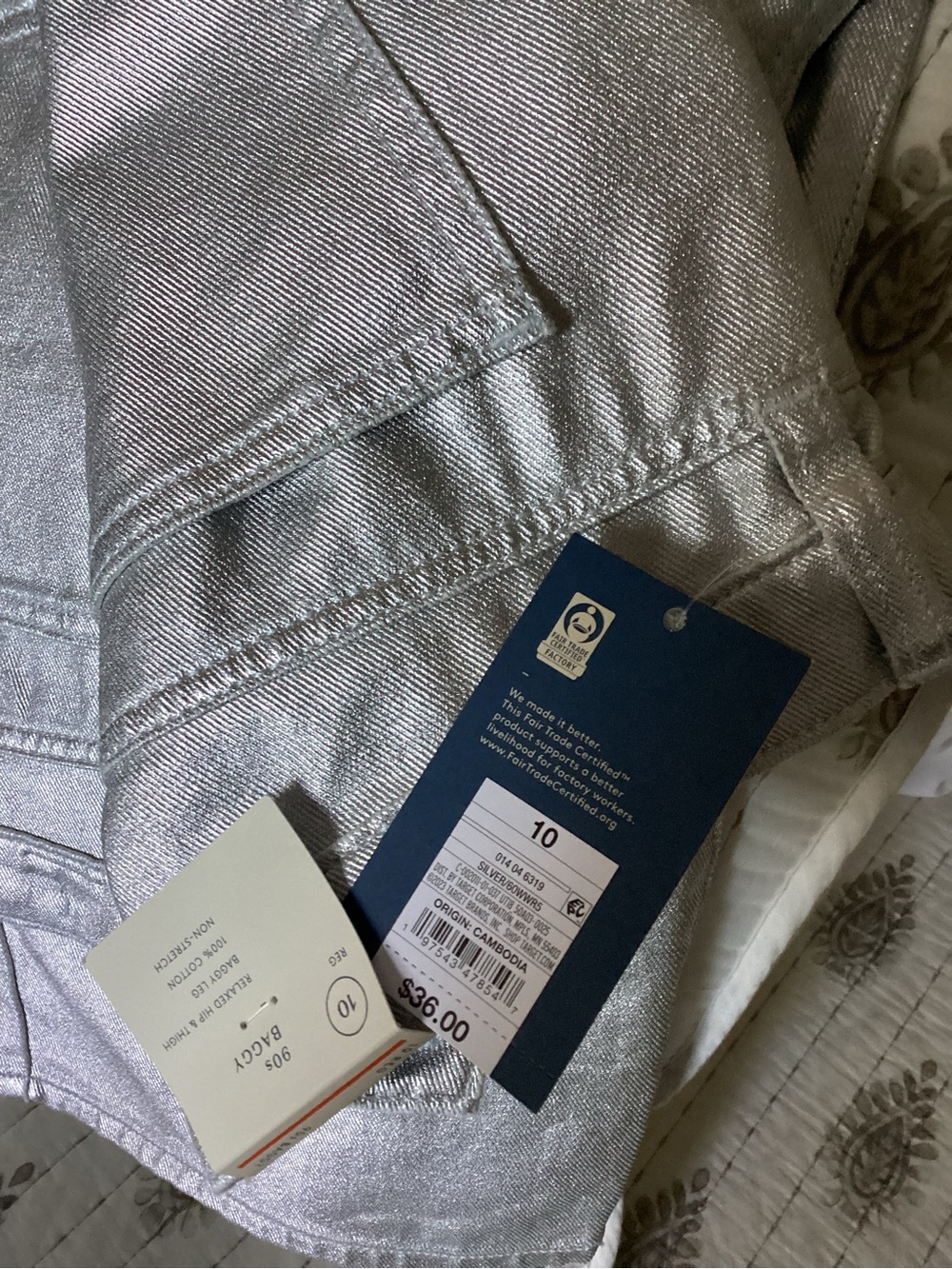 Universal Thread Silver Wide Leg Jeans Flare